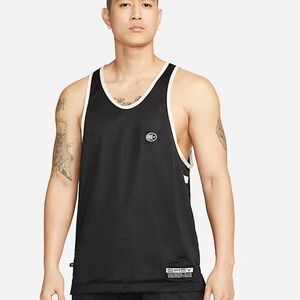 Nike Dri-FIT Mesh Basketball Jersey Black Sz S